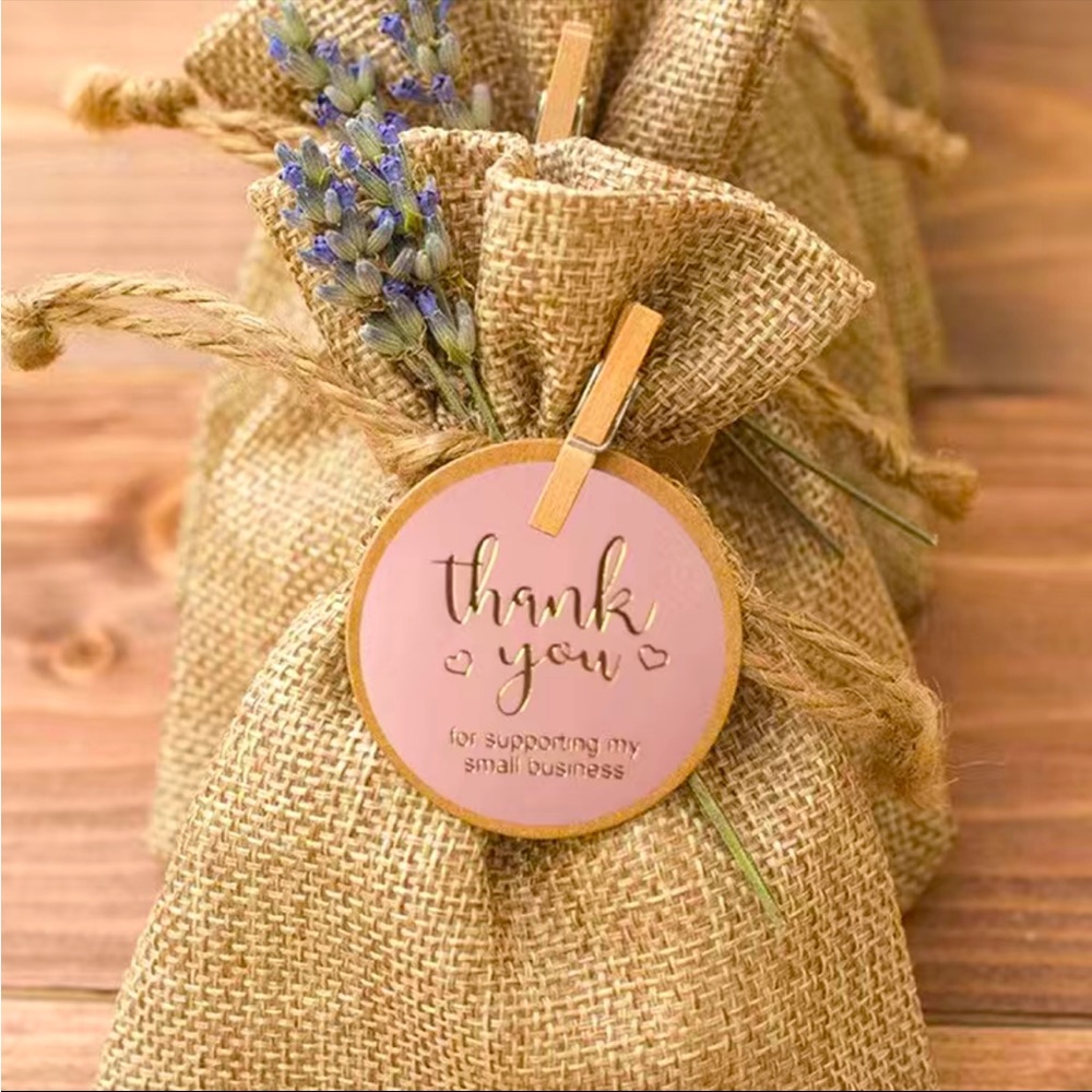 500PCS Round Thank You Stickers